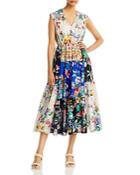 Johnny Was Sky Flower Natania V Neck Dress