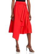 Alice And Olivia Zabana Asymmetric Midi Skirt