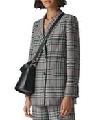 Whistles Plaid Double-breasted Blazer