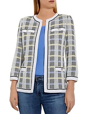 Misook Plaid Print Jacket