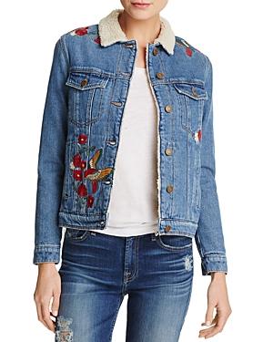 Mavi Katy Embroidered Denim Trucker Jacket