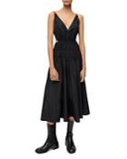Maje Run Taffeta Cutout Dress