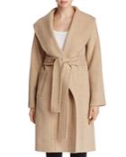 Eileen Fisher Merino Wool Shawl Collar Coat