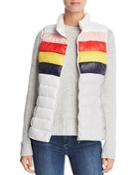 Aqua Packable Rainbow-stripe Puffer Vest - 100% Exclusive