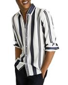 Reiss Fontaine Multi Stripe Regular Fit Button-down Shirt