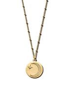 Sequin Pave Crystal Moon & Star Talisman Necklace, 32