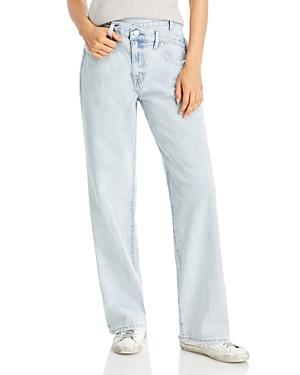 Pistola Bobbie Wide Leg Jeans In Light Blue