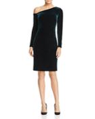 Lauren Ralph Lauren One Shoulder Velvet Dress - 100% Exclusive