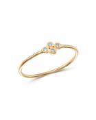 Zoe Chicco 14k Yellow Gold Tiny Quad Diamond Ring