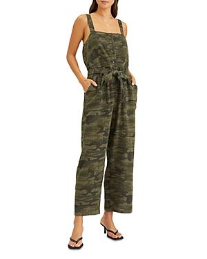Sanctuary Breezy Camo Print Cotton Jumpsuit