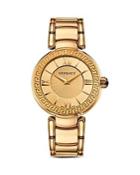 Versace Leda Gold Ion Plated And Stainless Steel Analog Watch, 38mm