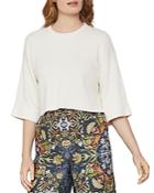 Bcbgmaxazria Rib-knit Cropped Top