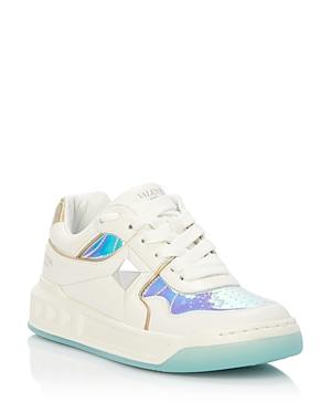 Valentino Garavani Women's One Stud Metallic Low Top Sneakers