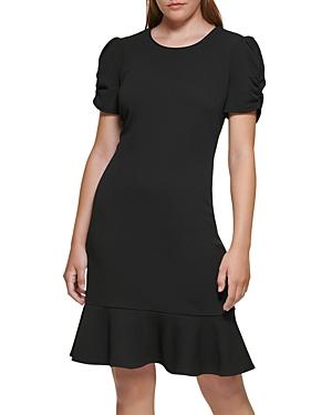 Karl Lagerfeld Paris Flounce Hem Mini Dress