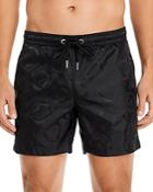Moncler Tonal Logo Print Swim Trunks