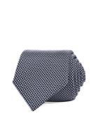 Boss Geometric Silk Tie
