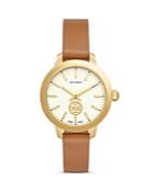 Tory Burch Collins Leather Strap Watch, 38mm