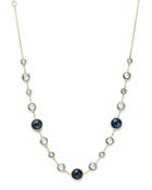 Ippolita 18k Yellow Gold Rock Candy Lollitini Necklace In London Blue Topaz And Blue Topaz, 16