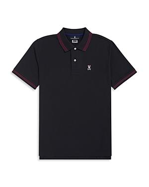 Psycho Bunny Anthony Pima Cotton Neon Tipped Regular Fit Polo Shirt