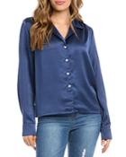 Karen Kane Long Sleeve Button Up Shirt