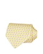 Salvatore Ferragamo Nerio Elephant & Gancini Print Silk Classic Tie