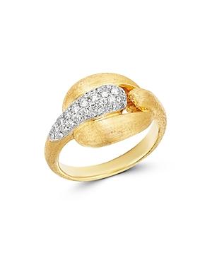 Marco Bicego 18k Yellow Gold & 18k White Gold Legami Diamond Link Ring