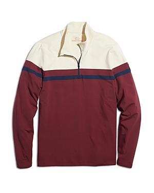 Marine Layer Colorblock Quarter Zip Pullover