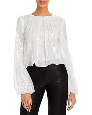 Wayf Mademoiselle Sequin Blouse