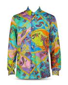 Versace Jeans Couture Slim Fit Abstract Print Shirt