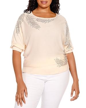 Belldini Plus Rhinestone Detail Top