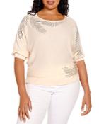 Belldini Plus Rhinestone Detail Top