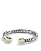 David Yurman Cable Classic Bracelet With 14k Yellow Gold