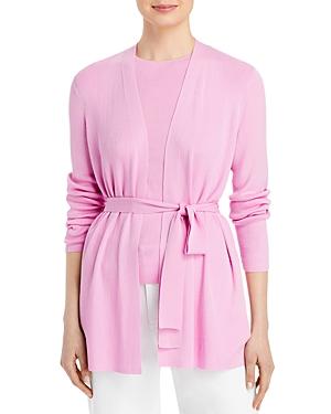 Lafayette 148 New York Belted Ribbed Cardigan