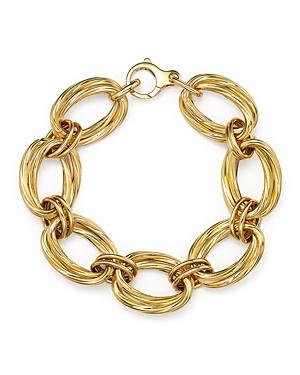 Roberto Coin 18k Yellow Gold Oval Double Link Bracelet