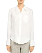 Theory Linen Button-up Shirt
