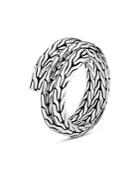 John Hardy Sterling Silver Classic Chain Tiga Double Coil Ring