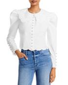 Aqua Eyelet Puff Sleeve Blouse - 100% Exclusive