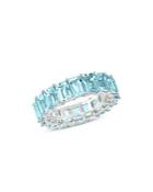 Bloomingdale's Aquamarine Eternity Band In 14k White Gold - 100% Exclusive