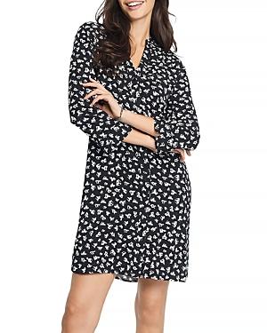 Nic+zoe Vintage Petals Printed Shirt Dress