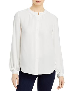 Lafayette 148 New York Lina Blouson Sleeve Silk Blouse