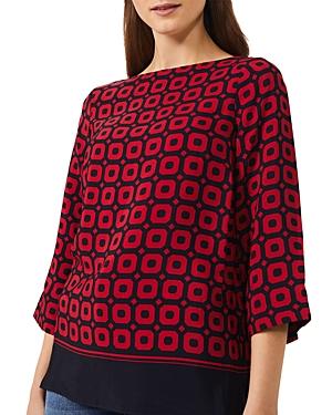 Hobbs London Marcia Geo Print Blouse