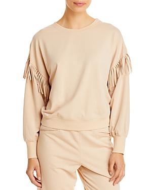 Sundays Jane Fringe Trimmed Sweatshirt
