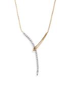 Diamond Y Necklace In 14k Yellow And White Gold, .50 Ct. T.w. - 100% Exclusive