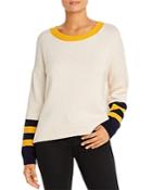 525 America Color-block Split-back Sweater