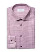 Eton Slim Fit Check-print Stretch Shirt