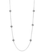 John Hardy Sterling Silver Dot Station Necklace, 36