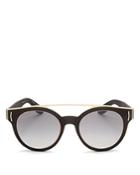 Givenchy Mixed Media Round Sunglasses, 50mm