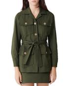 Maje Guesna Military-style Belted Jacket