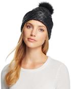 Ugg Quilted Hat With Pom-pom
