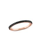 Bloomingdale's Black Diamond Stacking Band In 14k Rose Gold, 0.20 Ct. T.w. - 100% Exclusive
